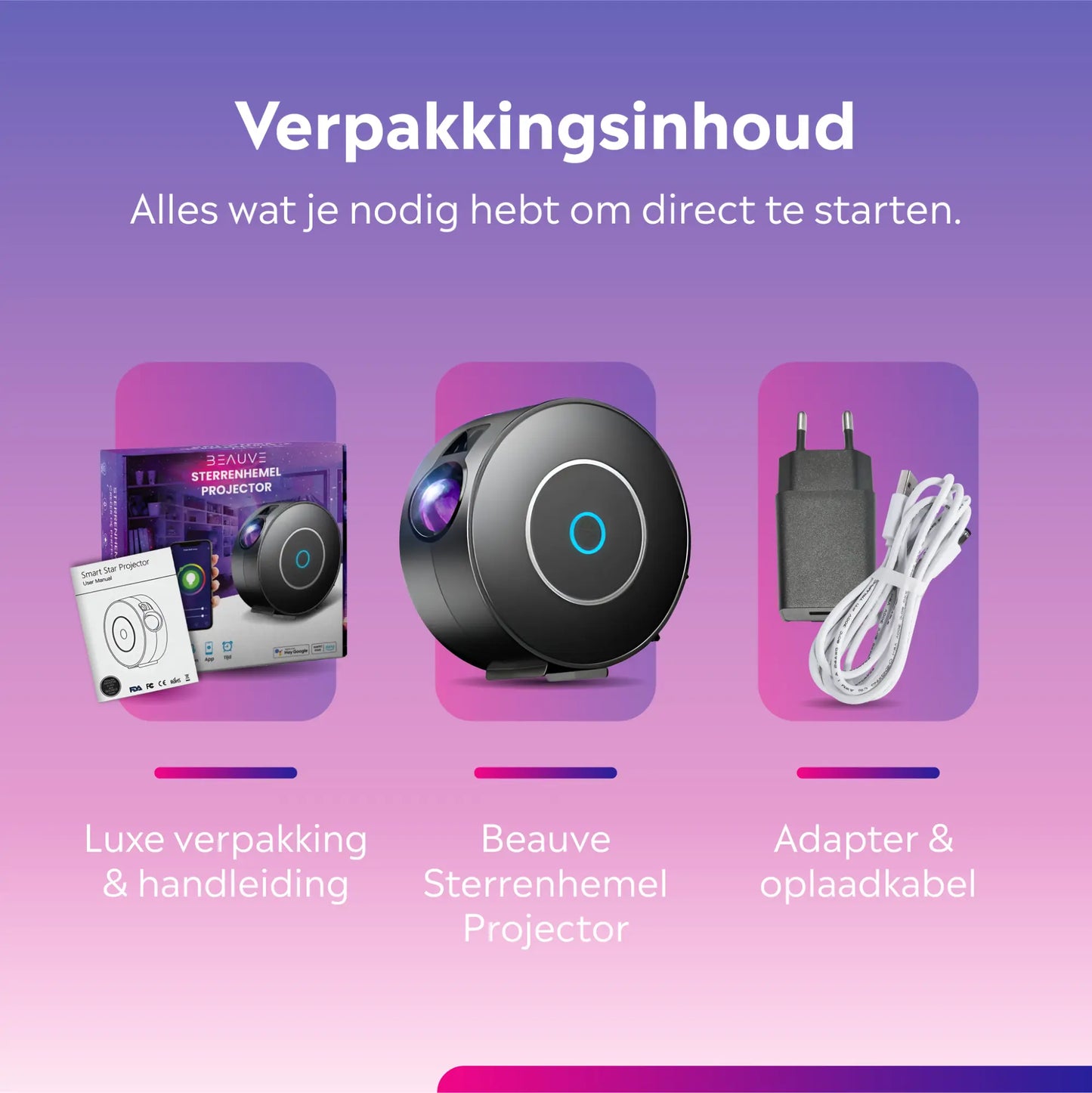 Beauve Sterrenhemel Projector Wi-Fi