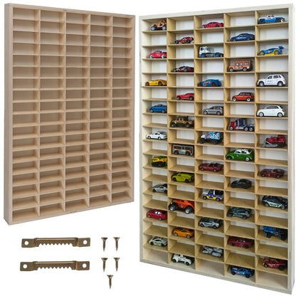 Houten speelgoedauto plank - perfect voor het organiseren van speelgoedauto's